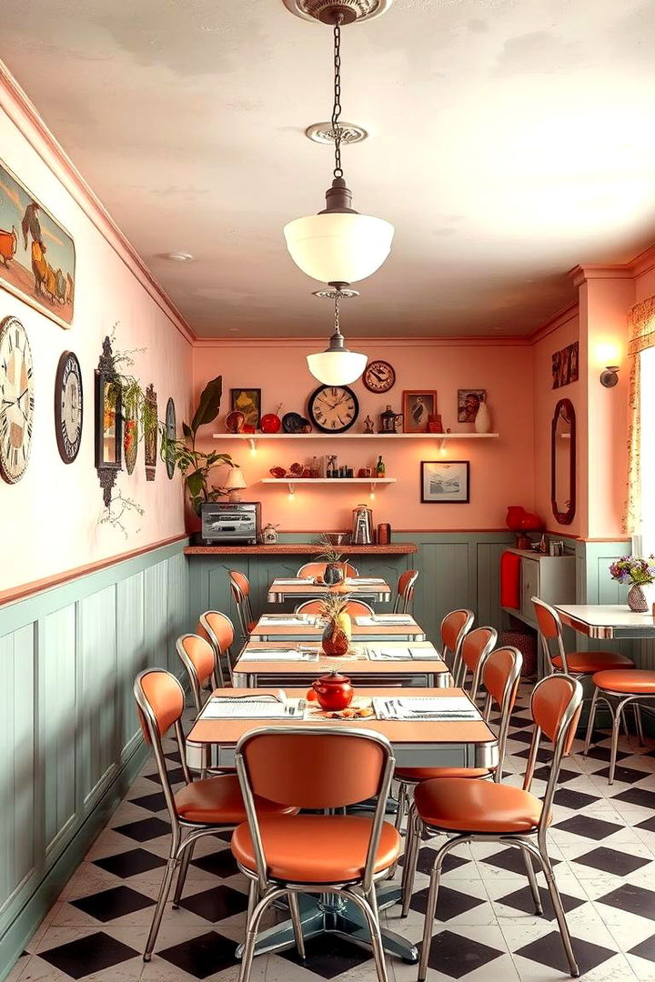 Retro Color Palette Inspiration - 22 Vintage Dining Room Ideas