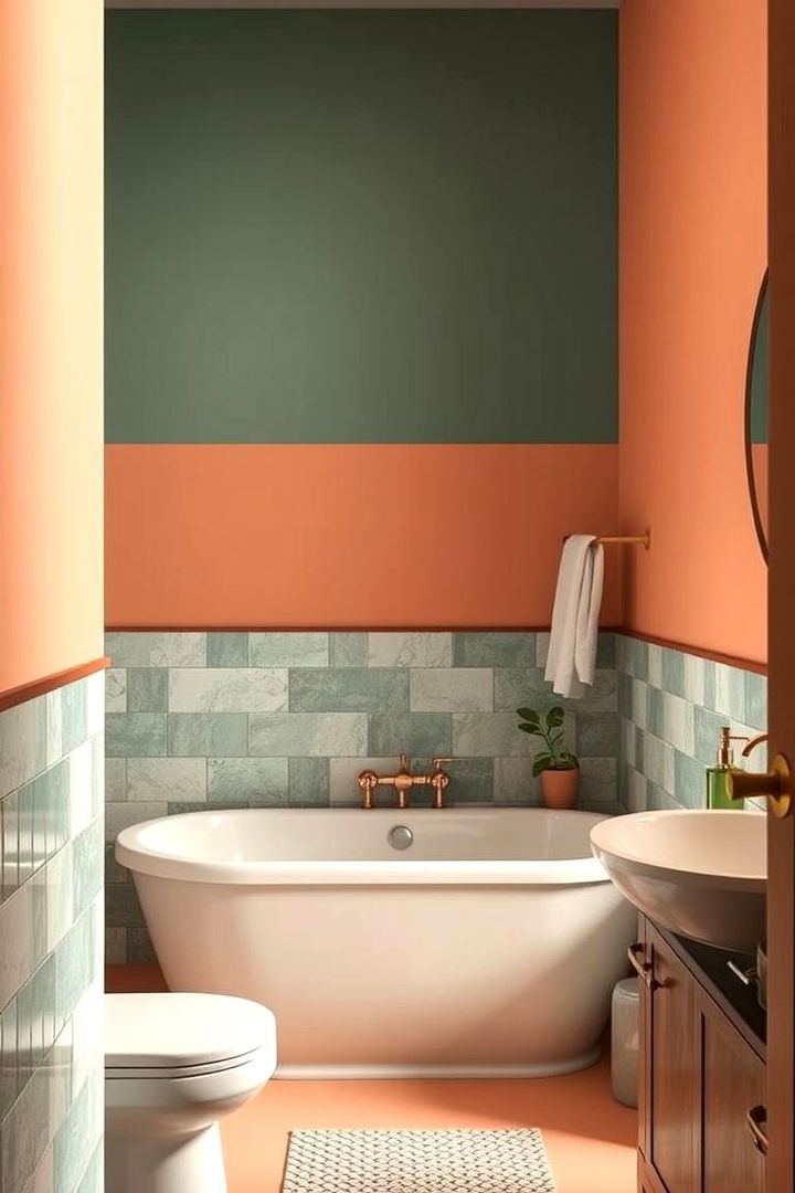 Retro Color Palettes and Textures - 22 Mid-century Modern Bathroom Ideas