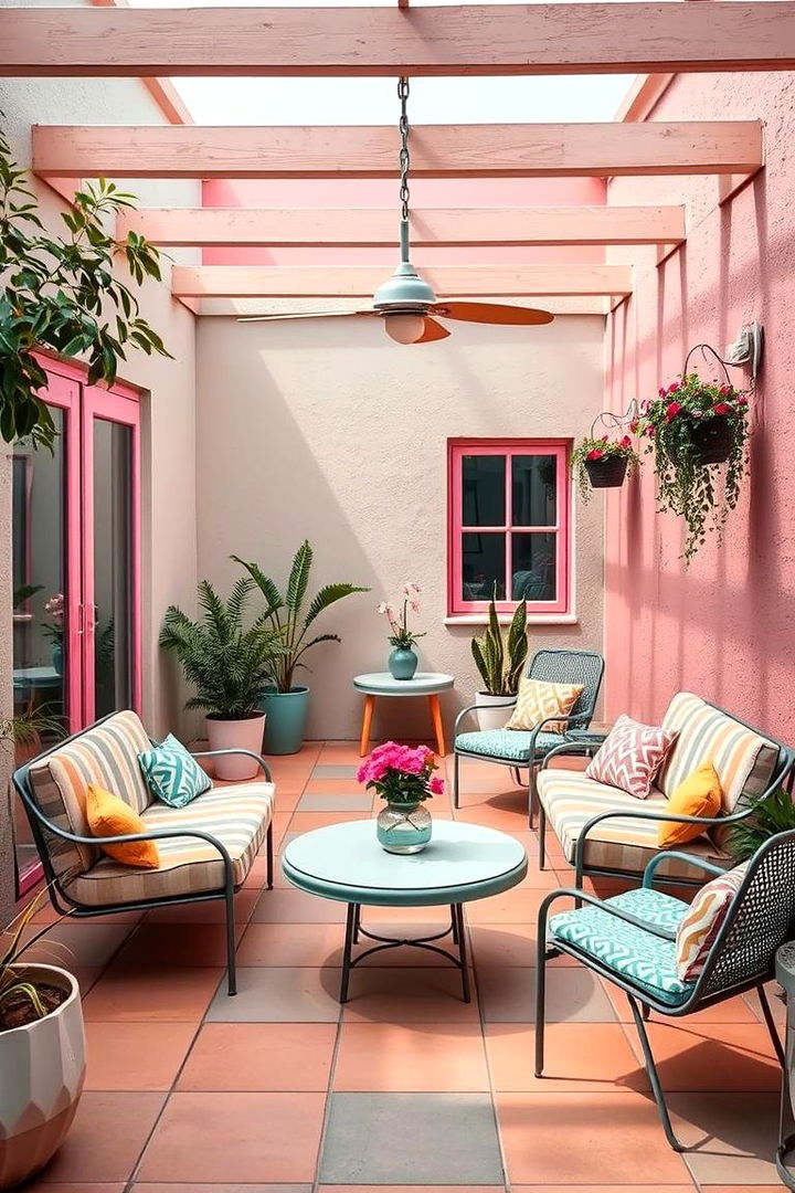 Retro Color Palettes - 22 Mid-century Modern Patio Ideas