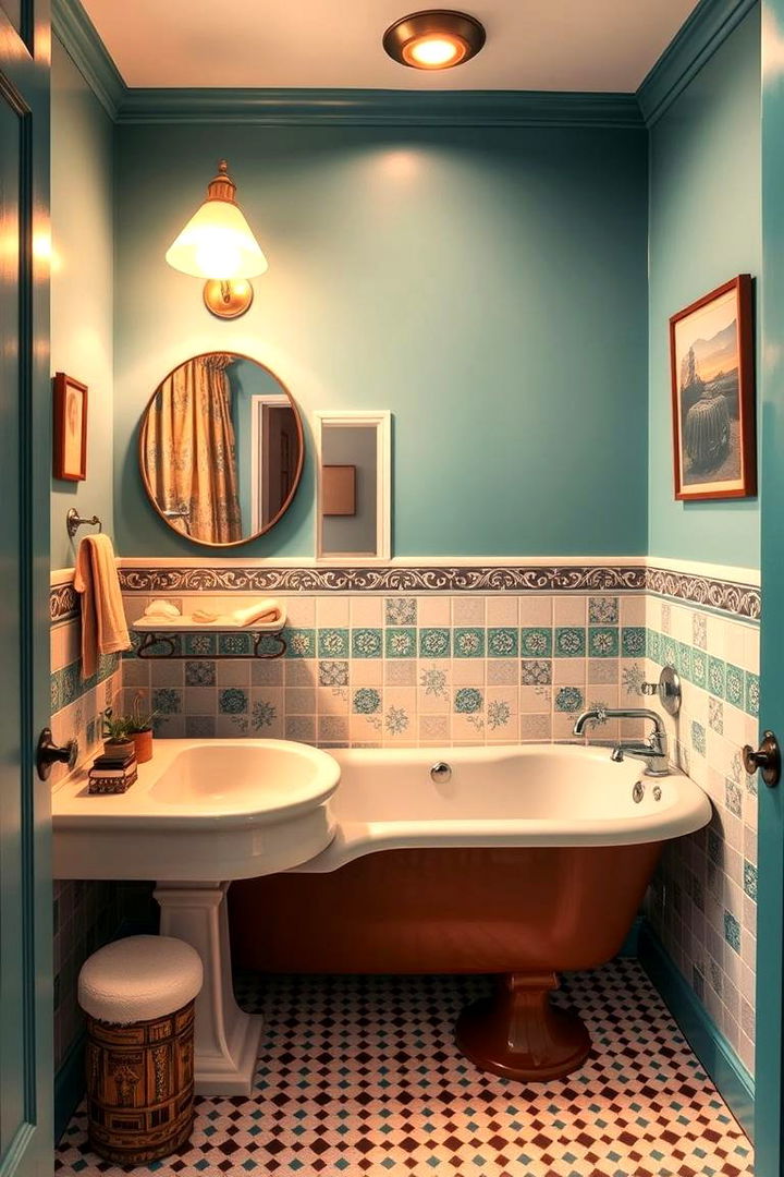Retro Color Revival - 22 Colorful Bathroom Ideas