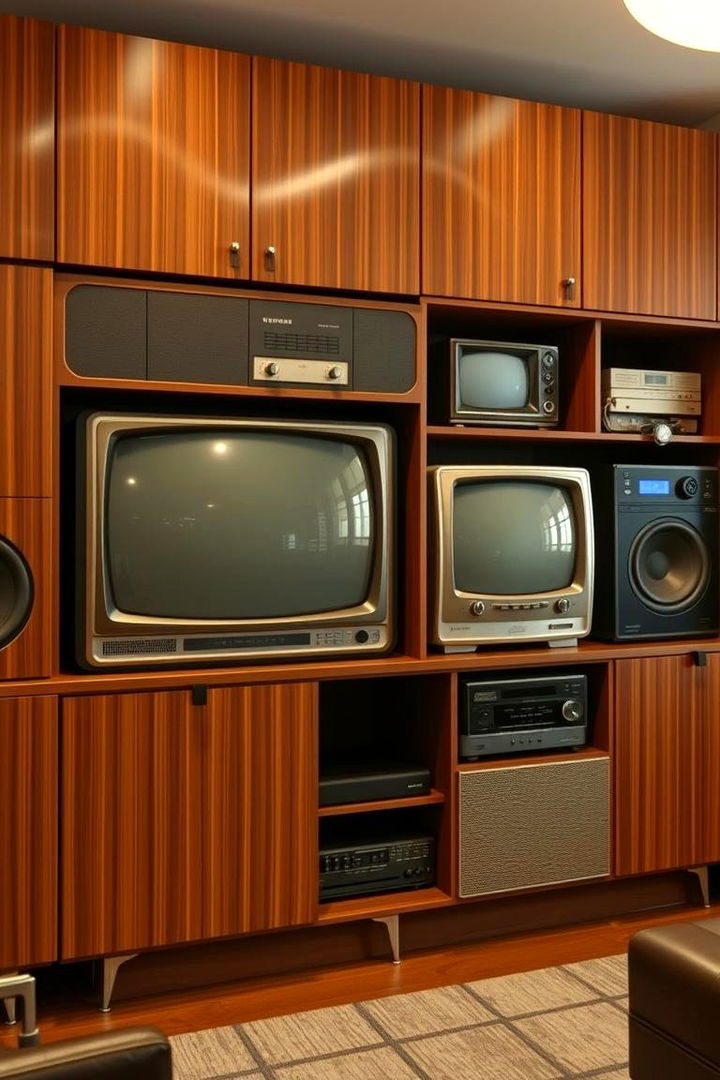 Retro Entertainment Centers - 22 1950s Living Room Ideas