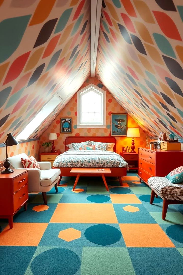 Retro Inspired Ambiance - 22 Attic Bedroom Ideas