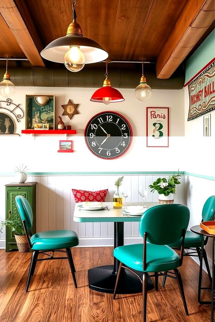 Retro Inspired Details - 22 Parisian Dining Room Ideas
