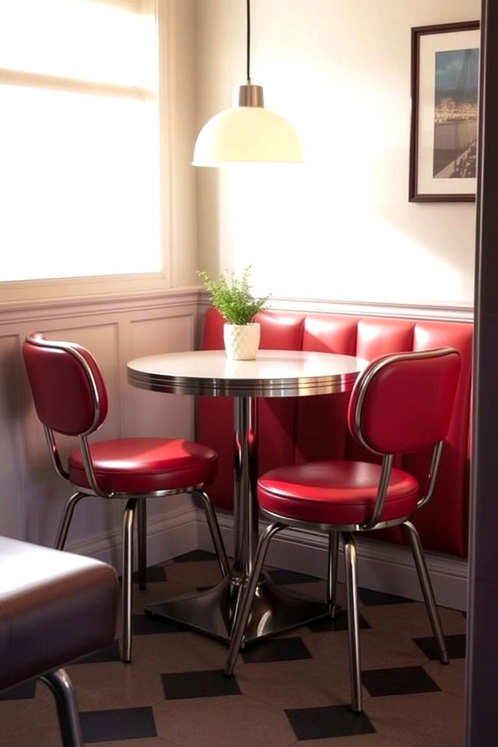 Retro Inspired Dining Nook - 22 1950s Kitchen Ideas