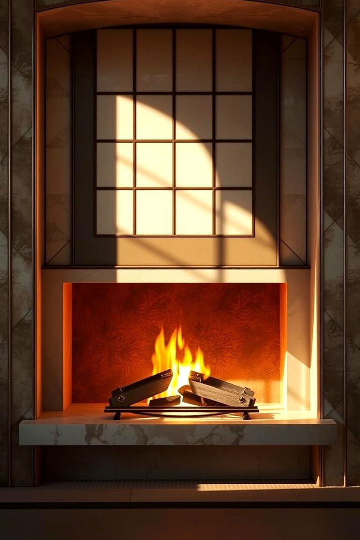 Retro Inspired Firebox - 22 Mid-century Modern Fireplace Ideas