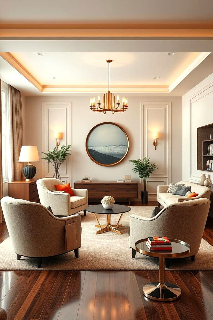 Retro Inspired Furniture Pieces - 22 Art Deco Living Room Ideas