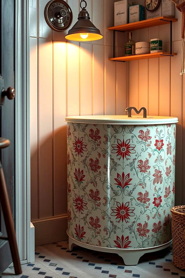 Retro Inspired Laundry Hampers for Nostalgic Charm - 22 Laundry Basket Storage Ideas