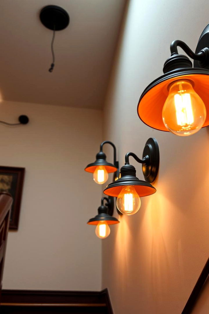 Retro Inspired Options - 22 Staircase Lighting Ideas