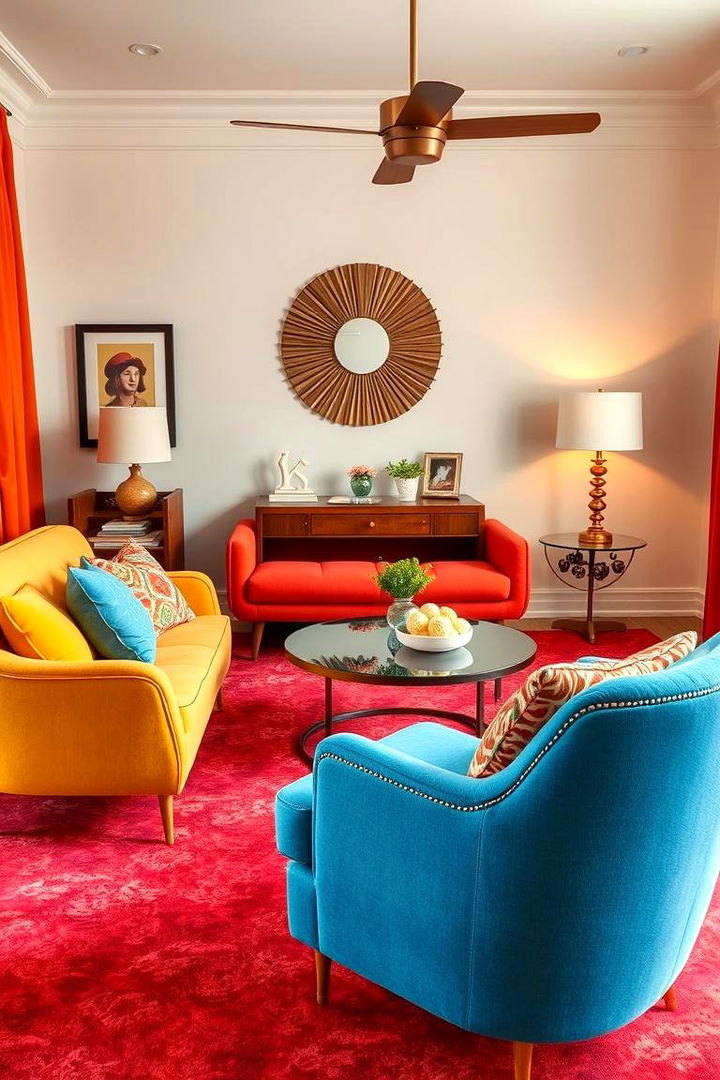 Retro Inspired Seating Suite - 22 Bedroom Seating Area Ideas