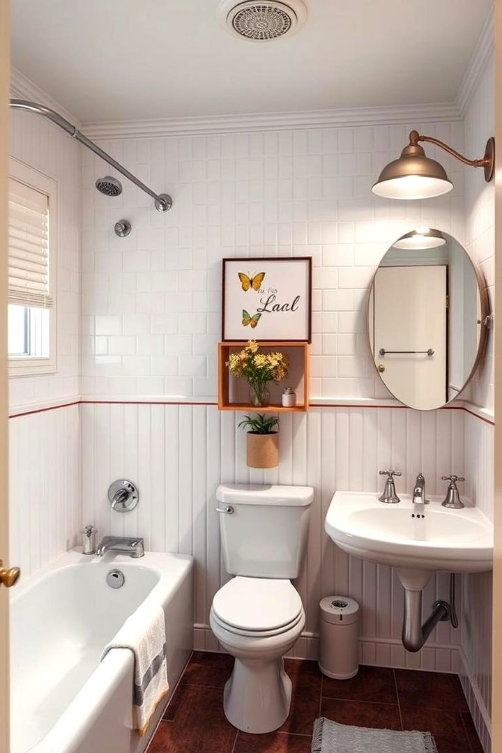 Retro Mid Century Beadboard Revival - 22 Beadboard Bathroom Ideas
