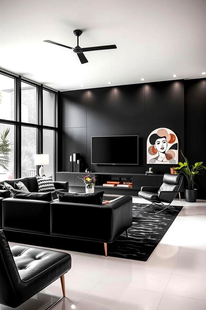 Retro Modern Fusion - 22 Black and White Boho Living Room Ideas