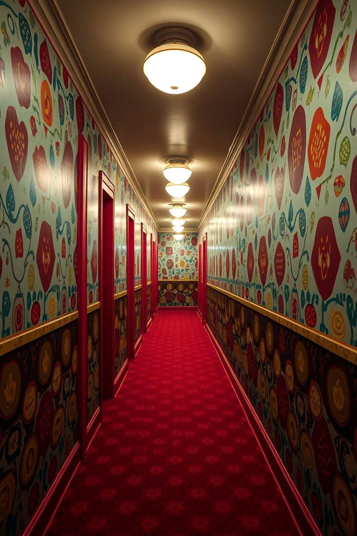 Retro Pattern Revival - 22 Hallway Wallpaper Ideas
