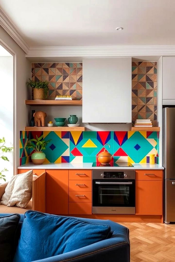 Retro Patterns with a Modern Twist - 22 Fireplace Backsplash Ideas