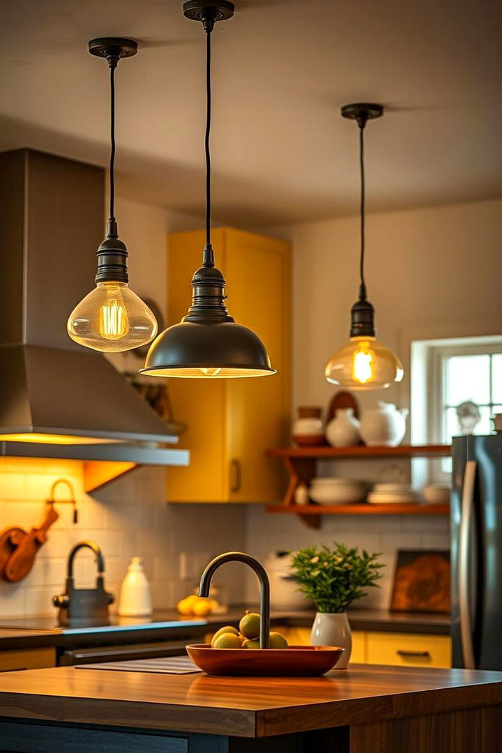Retro Pendant Lighting Fixtures - 22 1980s Kitchen Ideas