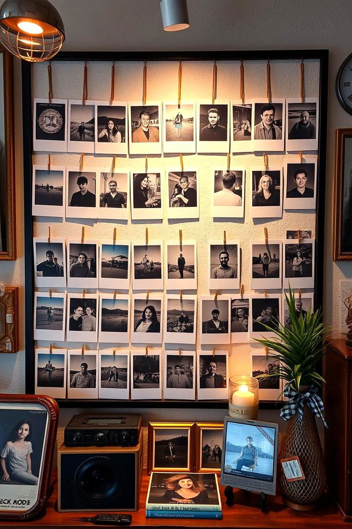 Retro Polaroid Display - 22 Taylor Swift Themed Bedroom Decor Ideas