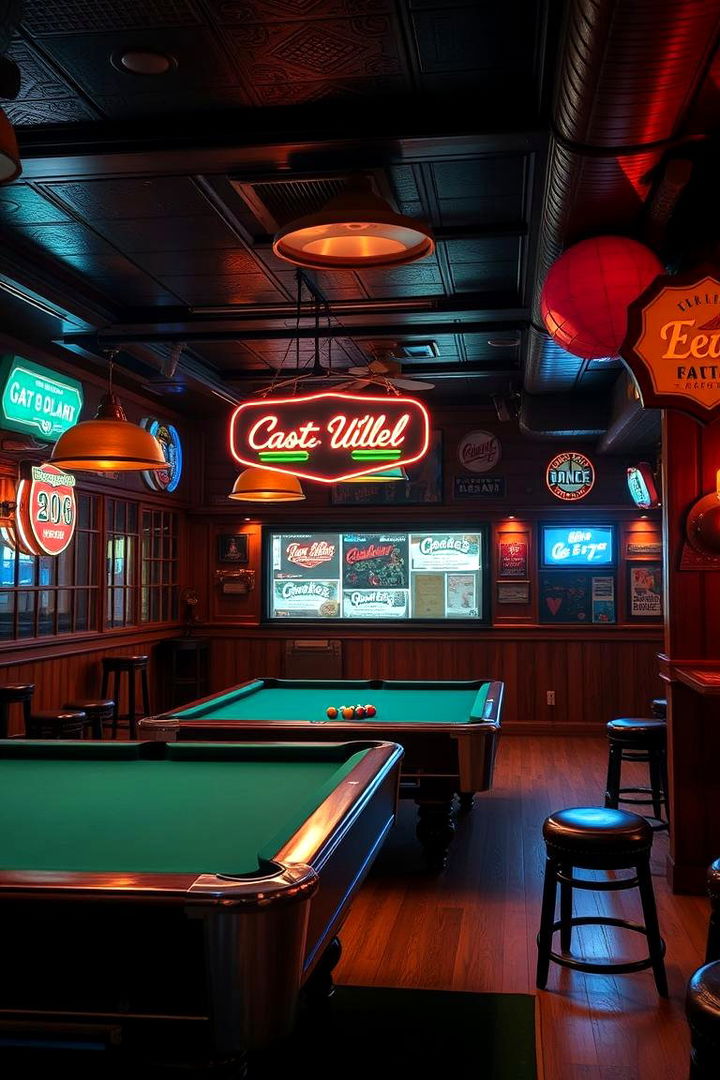 Retro Pool Hall Revival - 22 Pool Table Room Ideas
