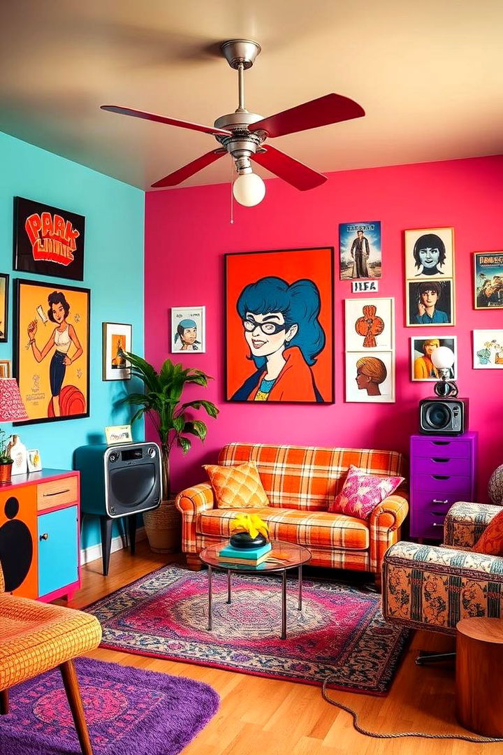 Retro Pop Culture Tribute - 22 Colorful Room Ideas