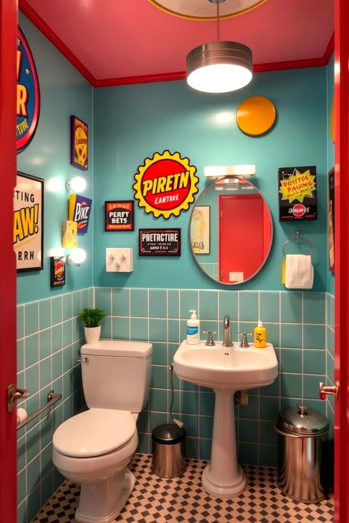 Retro Pop Vibes - 22 Quirky Bathroom Ideas