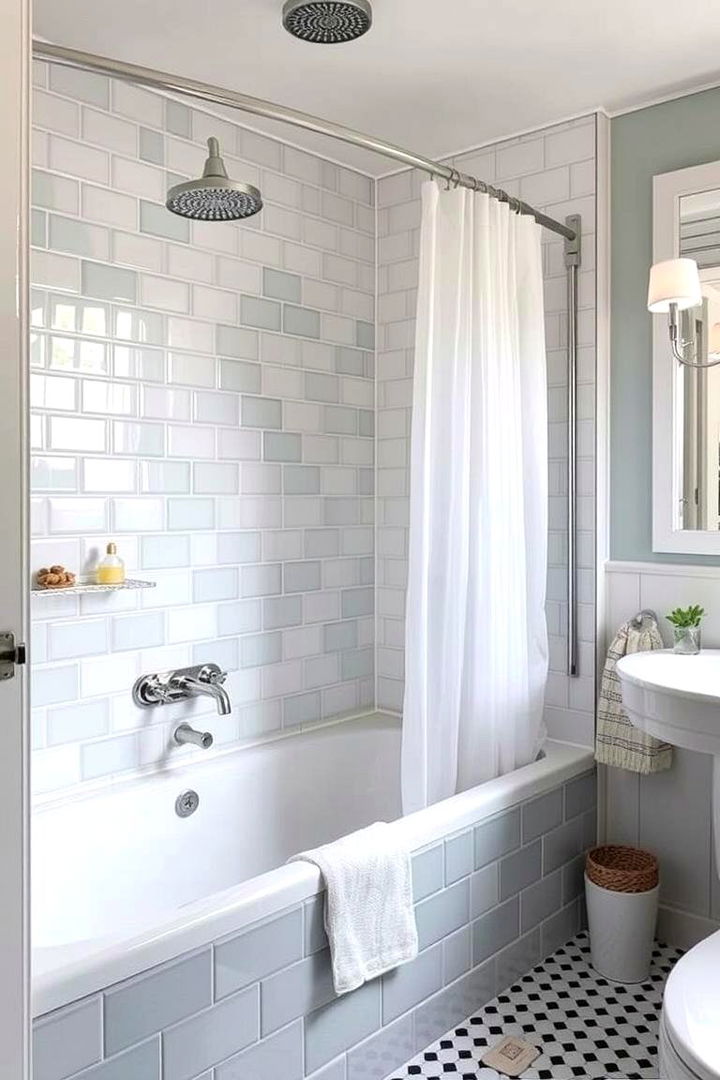 Retro Revival with Modern Twists - 22 Tub-shower Combo Ideas