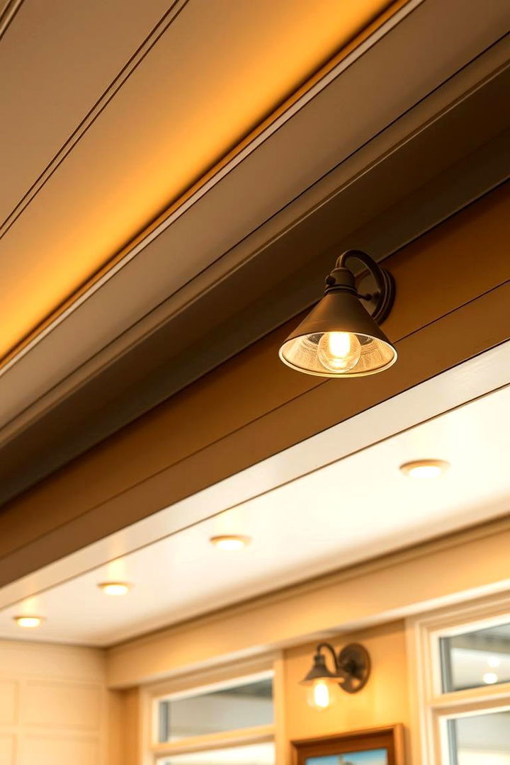 Retro Style Soffit Lighting for Vintage Charm - 22 Soffit Lighting Ideas