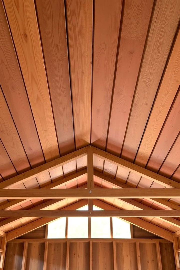 Retro Timber Accents - 22 Shed Ceiling Ideas