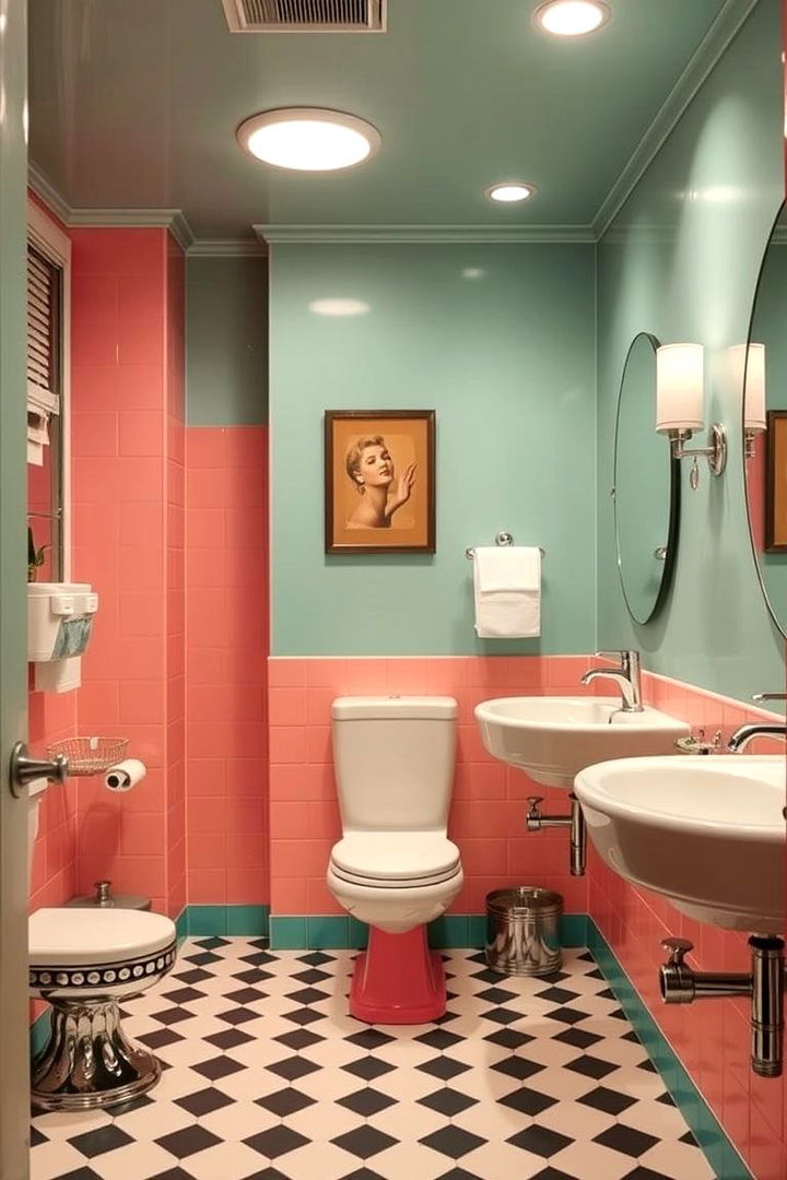 Retro Touch Revival - 22 Restaurant Bathroom Ideas