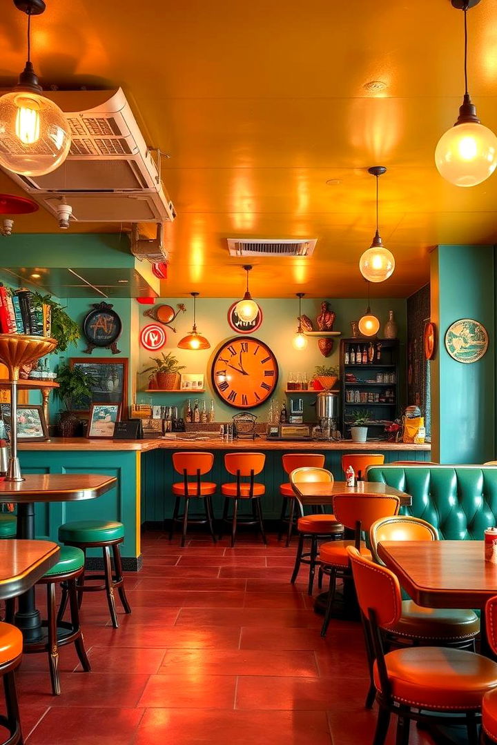 Retro Vibe Bar - 22 Kitchen Bar Ideas