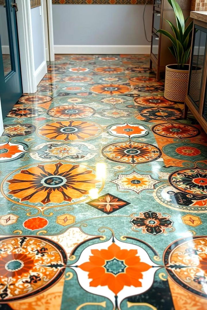 Retro Vibe Revival - 22 Epoxy Floor Designs