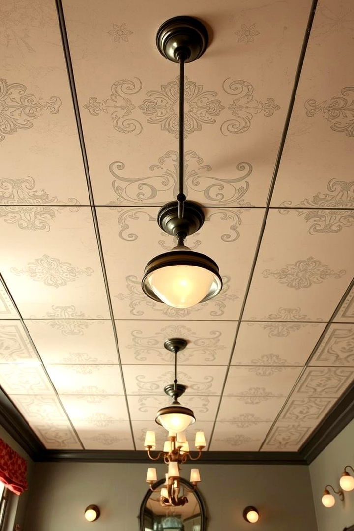 Retro Vintage Elements - 22 Dining Room Ceiling Ideas