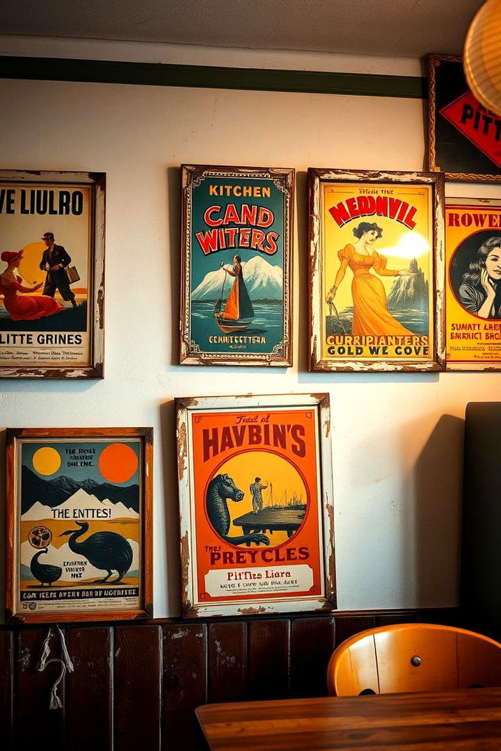 Retro Vintage Posters - 22 Kitchen Wall Decor Ideas
