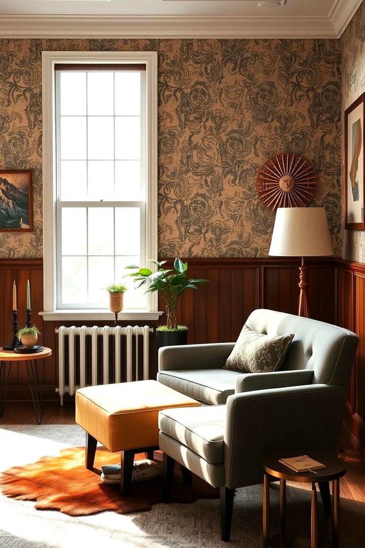 Retro Wall Treatments - 22 60s Bedroom Ideas