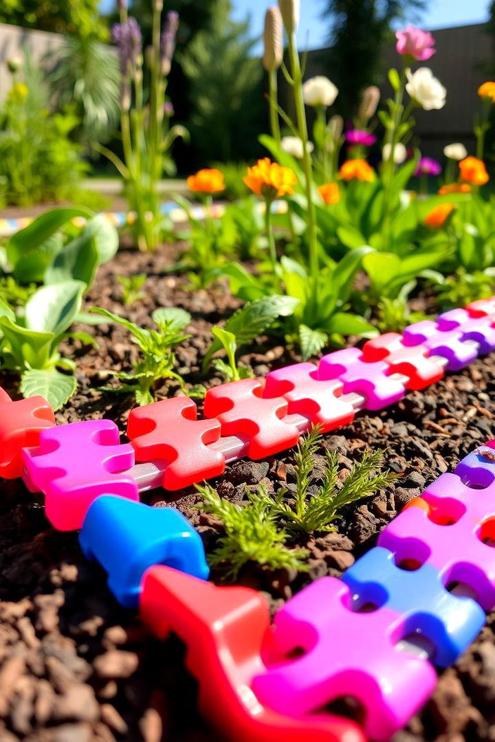 Reused Plastic Edging Solutions - 22 Recycled Garden Edging Ideas
