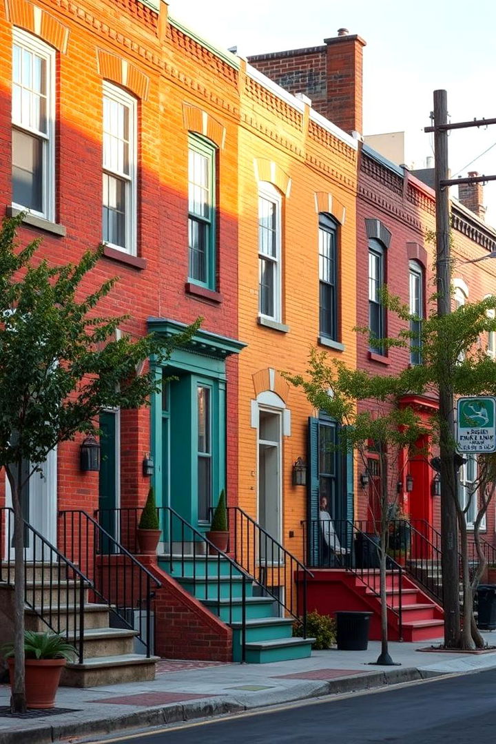 Revitalizing Urban Renewal - 22 Painted Brick Houses