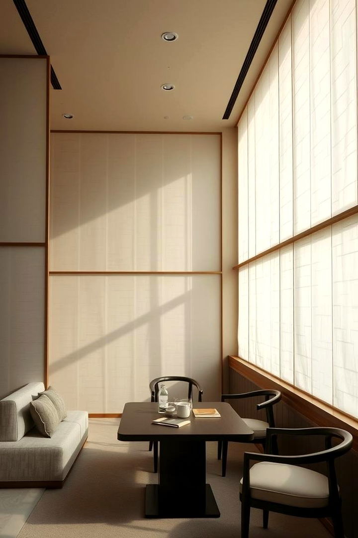 Rice Paper Dividers - 22 Japanese Bedroom Design Ideas
