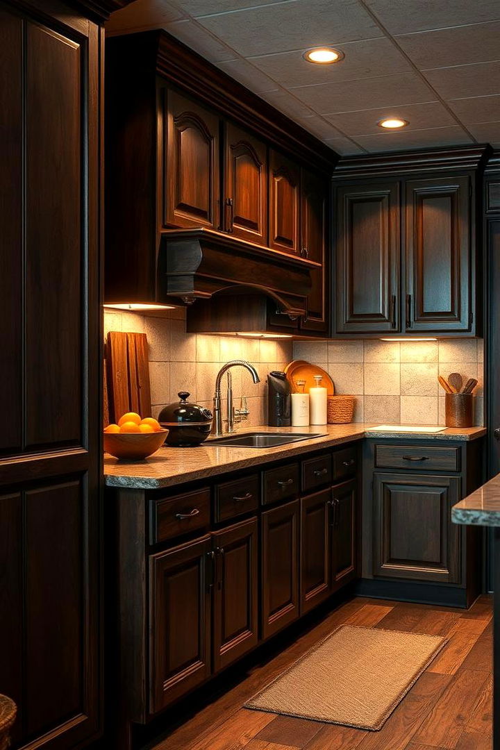Rich Brown Tones - 22 Bathroom Cabinet Color Ideas