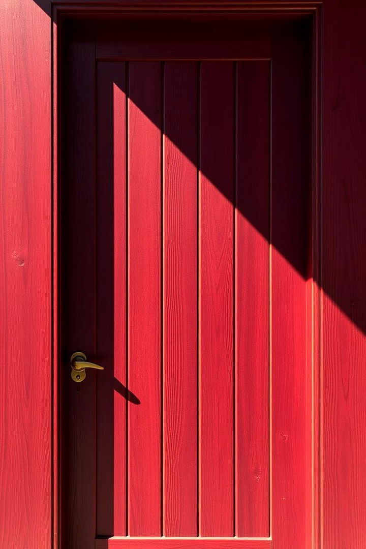 Rich Burgundy Statement - 22 Cedar Front Door Colors Ideas