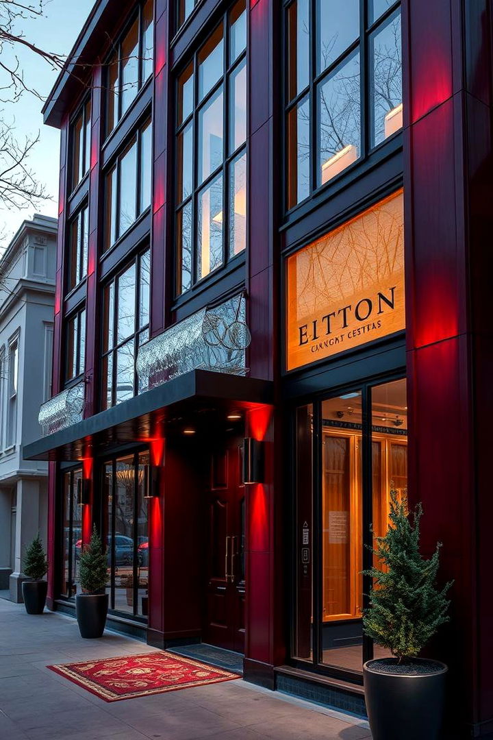 Rich Burgundy Warmth - 22 Paint Colors for a Modern Black House With Cedar Accents