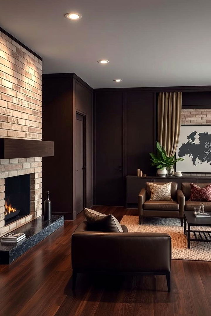 Rich Chocolate Depth - 22 Blonde Brick House Color Schemes