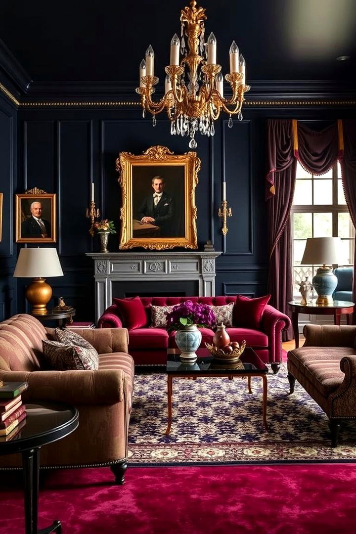 Rich Color Palette for a Regal Feel - 22 Formal Living Room Ideas