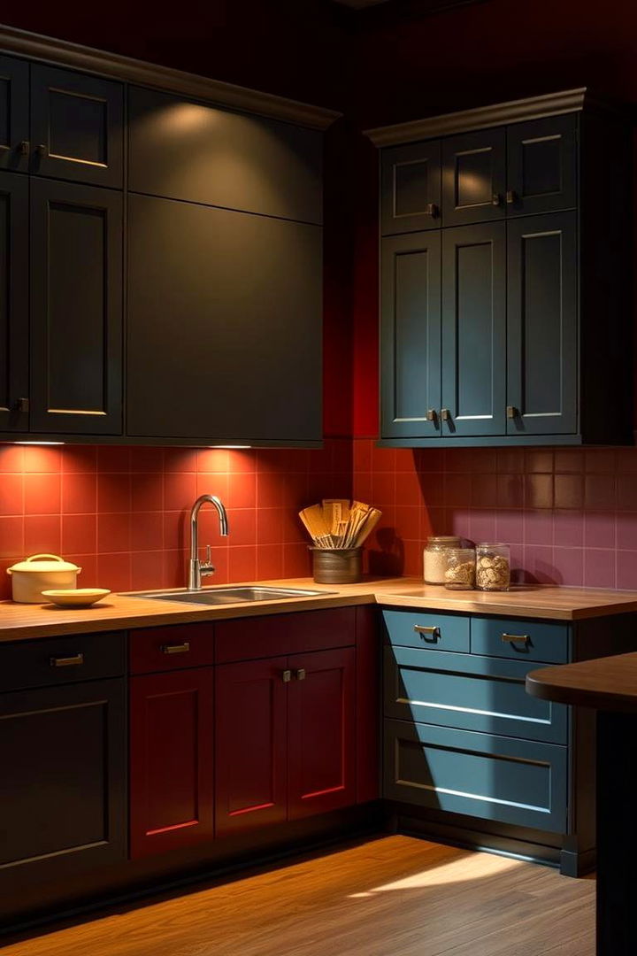 Rich Deep Color Palettes - 22 Art Deco Kitchen Ideas