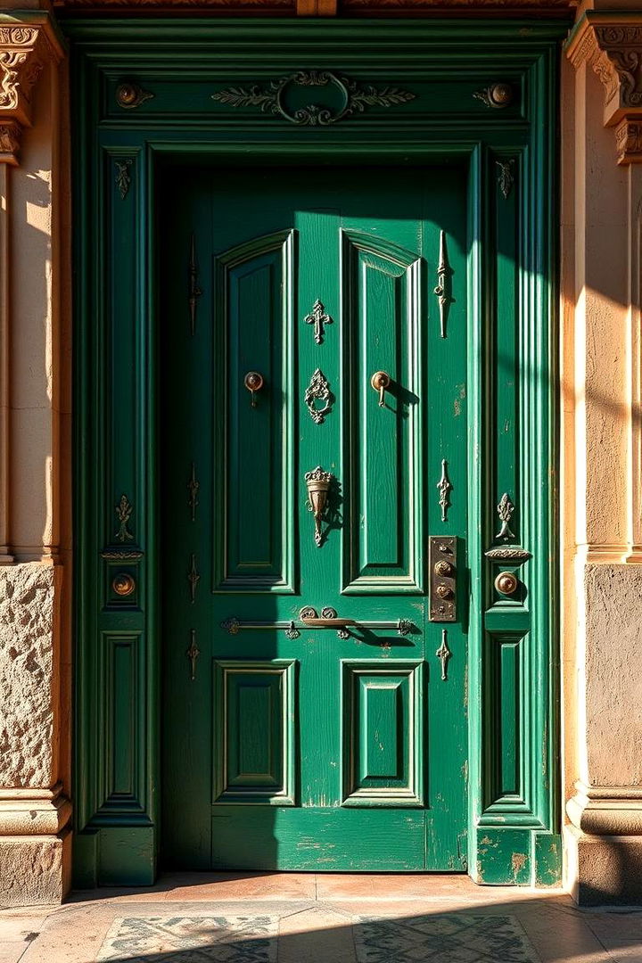 Rich Emerald - 22 Mid Century Front Door Colors