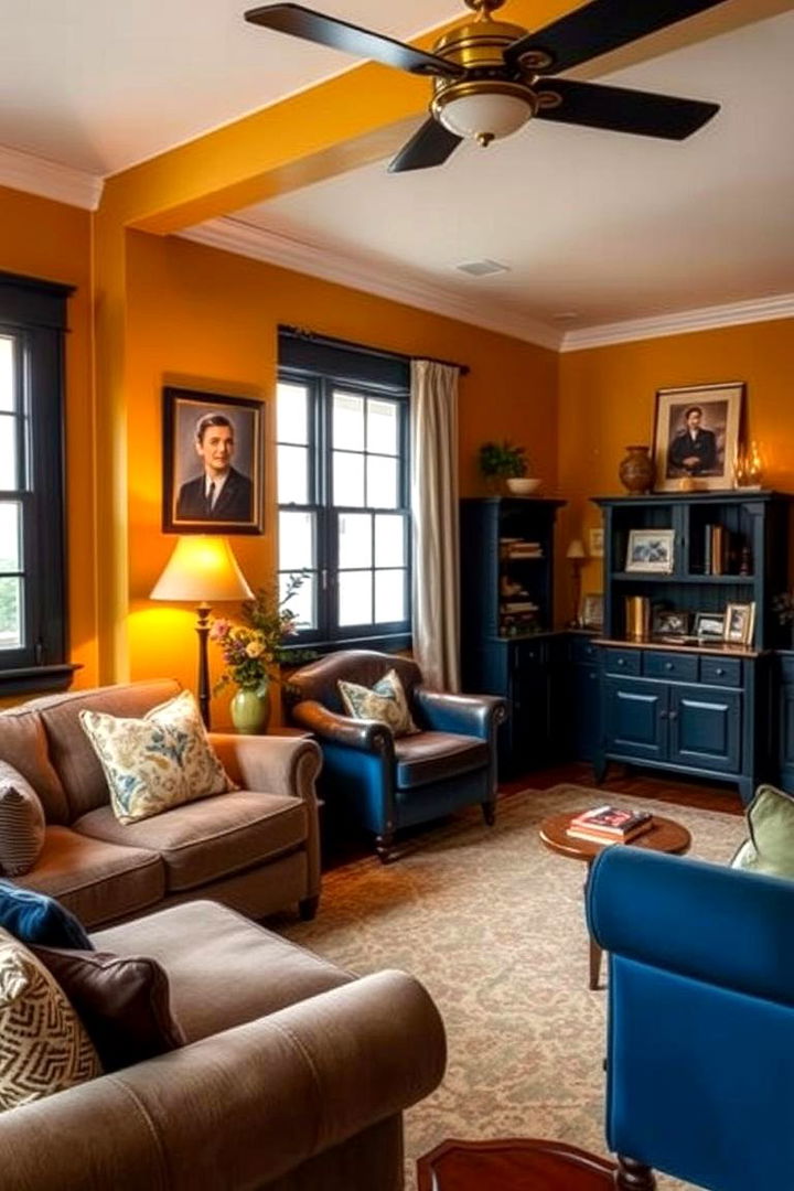 Rich Mustard Warmth - 22 Designer-approved Colors That Go With Navy Blue