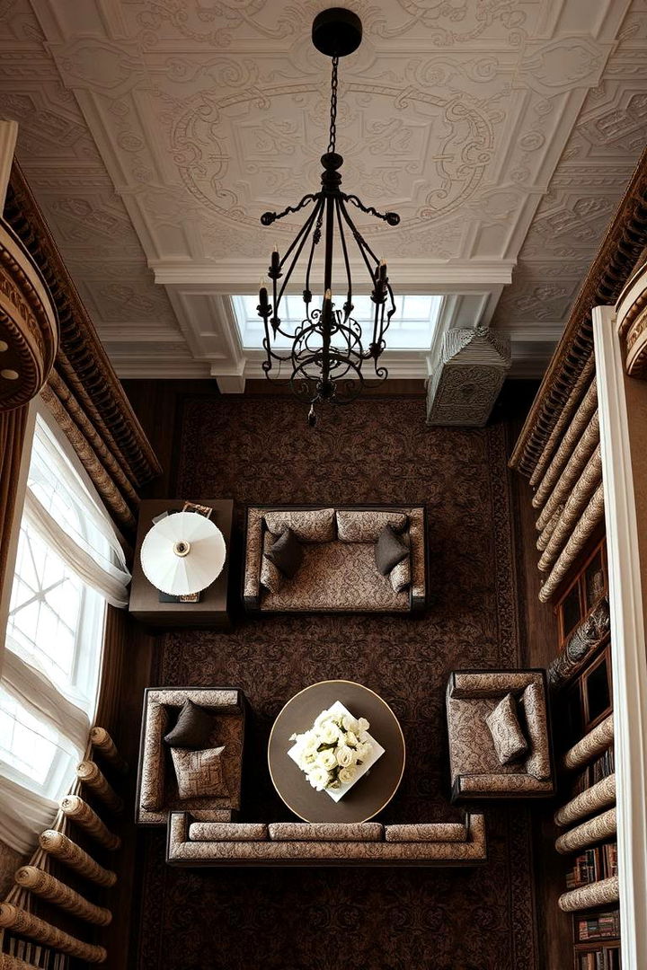 Rich Textured Fabrics - 22 Gothic Living Room Ideas