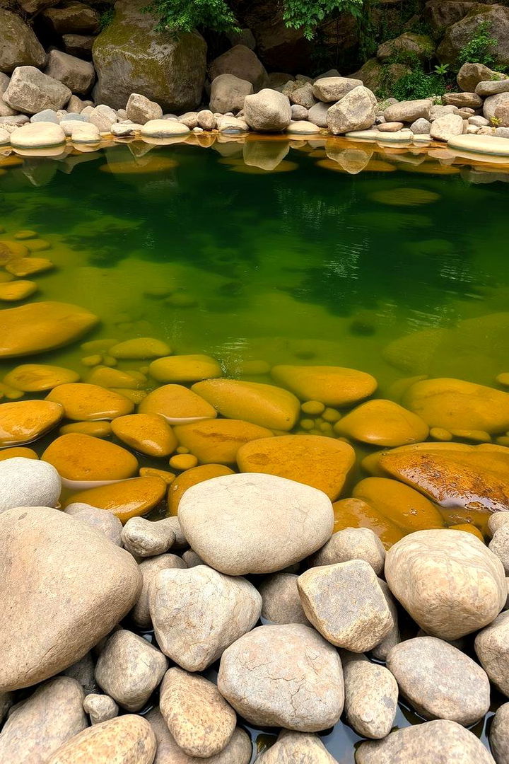 River Rock Arrangements - 22 Pond Edging Ideas