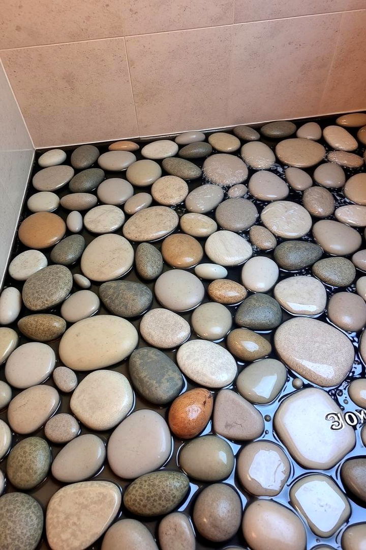 River Rock Retreat - 22 Stone Shower Design Ideas