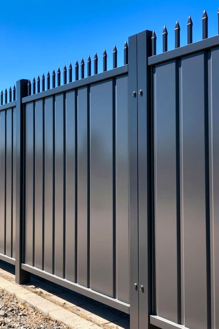 Robust Metal Privacy Fence - 22 Privacy Fence Ideas