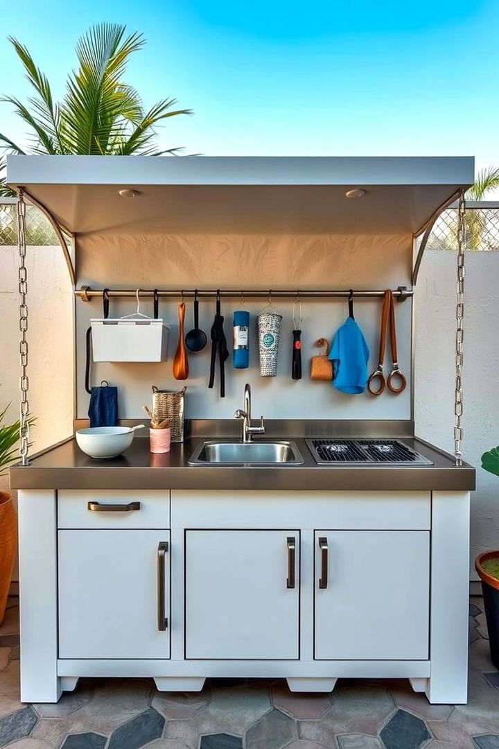 Robust Outdoor Cleaning Station - 22 Dirty Kitchen Ideas