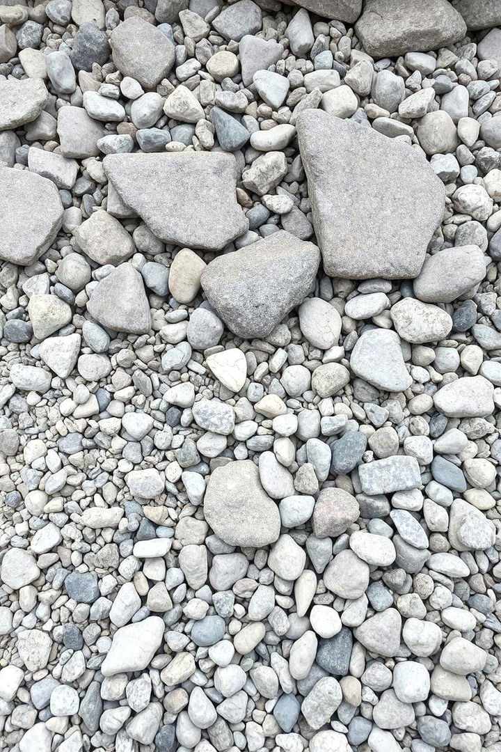 Rock and Gravel Mix Landscape - 22 Rock Landscaping Ideas