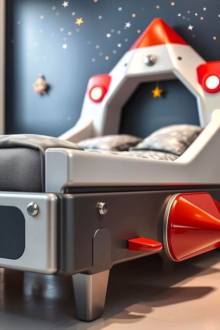 Rocket Ship Bedframes - 22 Space-themed Room Ideas