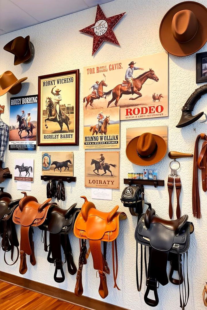 Rodeo Memorabilia Displays - 22 Cowboy Room Decor Ideas